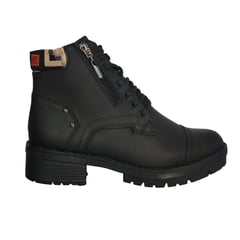 CALZADO CON ALTURA MONSERRATE - Bota en CUERO tipo casual para mujer marca moreliber ref zafiro negro