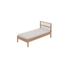 MUEBLES 2020 - Cama Sencilla Viena AlmendraBlanco