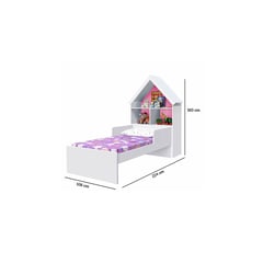 MUEBLES 2020 - Cama Infantil Ariel BlancoRosado Flex