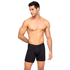 REYMON - Bóxer Básico En Poliéster Semilargo Para Hombre Ref3089