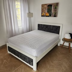 HOGARETO - Protector colchón cama sencilla 100x190cm-9001