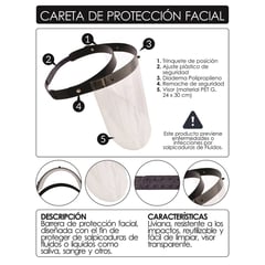 AM PLASTICOS LTDA - Careta de protección facial