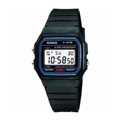 CASIO - Reloj Referencia F-91W-1D Deportivo Retro Original