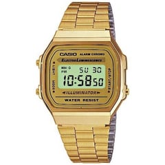 CASIO - Reloj Vintage A168WG-9WDF Acero Inoxidable Dorado