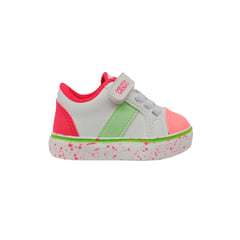 KLIN - Tenis Candy Pipoca Para Niños-Blanco/Rosa