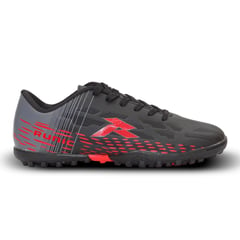 RUNIC - Guayos Faster Turf Para Hombre-Negro/Rojo