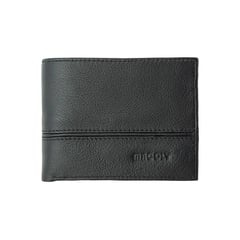 MACOLY - Billetera hombre 079 cuero negro