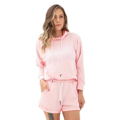 GOCO - Hoodie para mujer rosado .