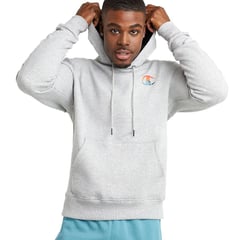 CHAMPION - Hoodie Gf89h586c Para Hombre-gris Claro