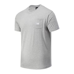 NEW BALANCE - Camiseta Essentials Para Hombre-Gris Claro