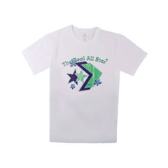 CONVERSE - Camiseta Logo Remix Mujer-Blanco