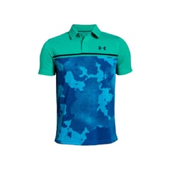 UNDER ARMOUR - Camiseta Polo Threadborne Para Niños-Azul