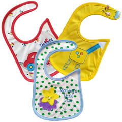 MIFANQI - Set x 3 baberos de tela impermeable bebe niño