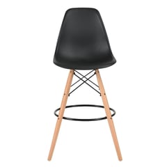 AKIVOY - Butaco Eames Base Madera Haya Color Negro