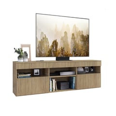 AKIVOY - Rack Gabinete Para Tv Paris de 65 Pulgadas Color Marron Claro