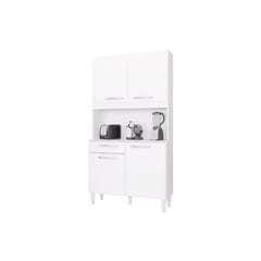 AKIVOY - Alacena mueble auxiliar cocina carine 4 puert blan