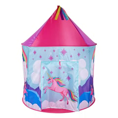 GENERICO - Carpa castillo Unicornio rosada para niños y niñas