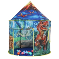 GENERICO - Carpa castillo original azul dino amigo para niños y niñas