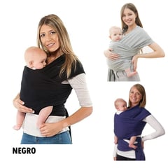 BABY ON - Fular cargador elastico para bebe wrap