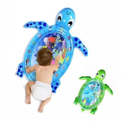 GENERICO - Tapete colchoneta interactivo didáctico inflable para bebes-tortuga azul