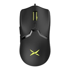 DELUX - Mouse Gamer M800BU RGB, Programable 6 Botones 12400dpi