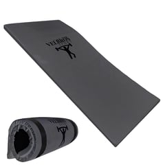 VELBROS - Colchoneta Ejercicio Abdominales Yoga Gimnasio Gym - Gris