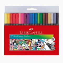 FABER CASTELL - Micropunta Grip Finepen X 20 Uds