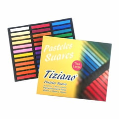 TIZIANO - Tizas pastel suave caja x 36 unidades
