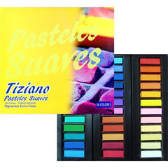 TIZIANO - Tizas pastel suave caja - 36 unidades