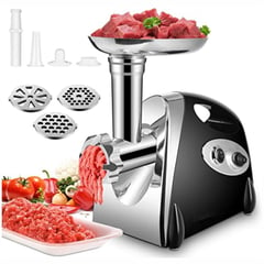 SWISSHOME DR HOFFMAN - Molino Eléctrico Picador De Carne Swisshome 2800w 3 Discos De Corte