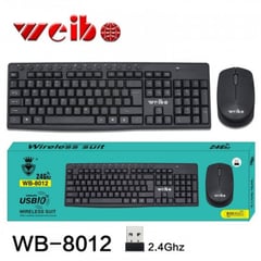 WEIBO - Combo Teclado Inalambrico Receptor Usb 8012