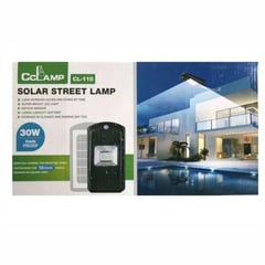 GENERICO - Lampara Con Panel Solar De 30w Sensor De Movimiento