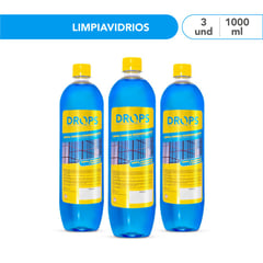 DROPS - Kit De Limpia Vidrios X3