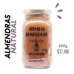 CACAHUATES - Crema de Almendras Natural 250g -