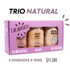 CACAHUATES - Trio de Cremas ALMENDRAS MANI MARANON -