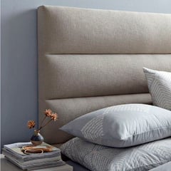 PLUMA HOME - Cabecero Line Beige para cama Doble