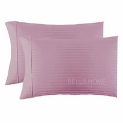 GENERICO - Fundas Para Almohada 50x70 Cm Estándar X 2 Unid BellaHome Palo De Rosa