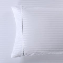 GENERICO - Par de fundas de almohada 50x72cm sateen stripe