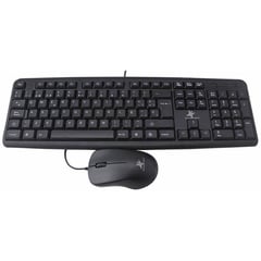 STARTEC - Combo alámbrico teclado +mouse star tec st-cb-81 alámbrico negro