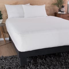 WONDER HOME - Protector Colchón 100 % impermeable cama Queen tipo sábana ajustable