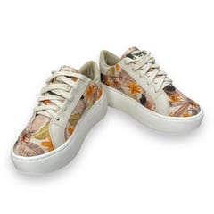 XIAN SHOES - Sneaker flor amarilla Mujer