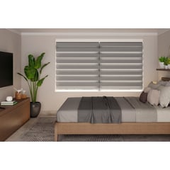 NOVELTY HOME - Cortina Elegance Plisada Gris Humo 140x180 cm