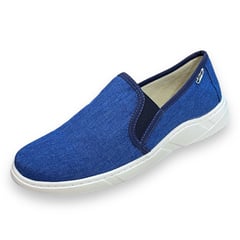 XIAN SHOES - Oxford mocasin azul tapiceria Hombre