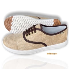 XIAN SHOES - Mocasin cordones miel Hombre