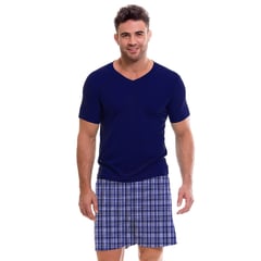 ROMANELLA - Pijama de short Camilo CC para hombre