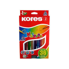 GENERICO - Colores kores 36 triangular 2 cajas