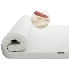 TECHCONFORT - Sobrecolchon topper en viscoelástica memory foam 140x190 Doble