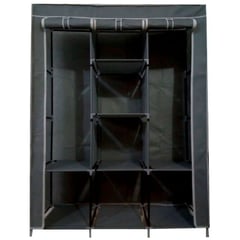 STAY ELIT - Organizador closet ropero armable 175mts negro hogar reforzado