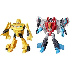 HASBRO - Transformers toys heroes y villanos bumblebee y starscream