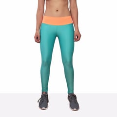 TYKHE - Leggings Deportivo Tobillero Mujer Antígona Verde Aguamarina